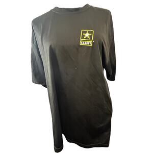 U.S. Army Jersey t-Shirt Size Large black with gold and white  Short sleeve